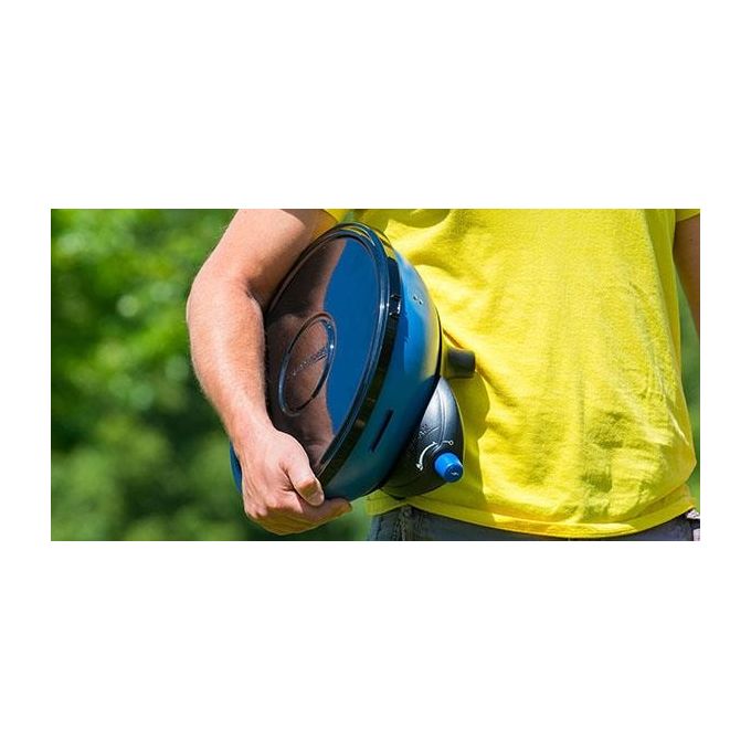 Campingaz PARTY GRILL 200 Fornello Grill Portatile a Gas 2000 W Kettle Accensione Piezoelettrica Easy Clic Plus colore Blu