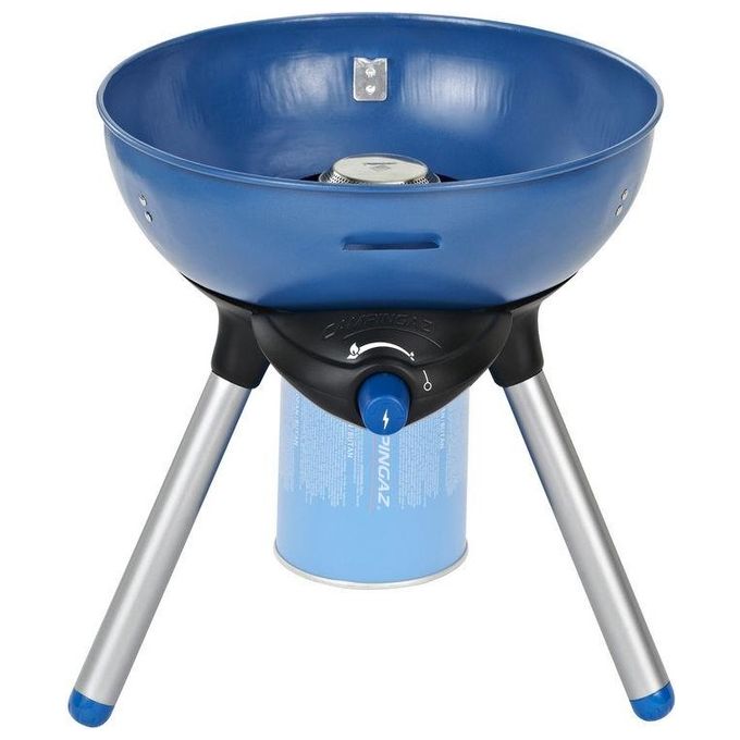 Campingaz PARTY GRILL 200 Fornello Grill Portatile a Gas 2000 W Kettle Accensione Piezoelettrica Easy Clic Plus colore Blu