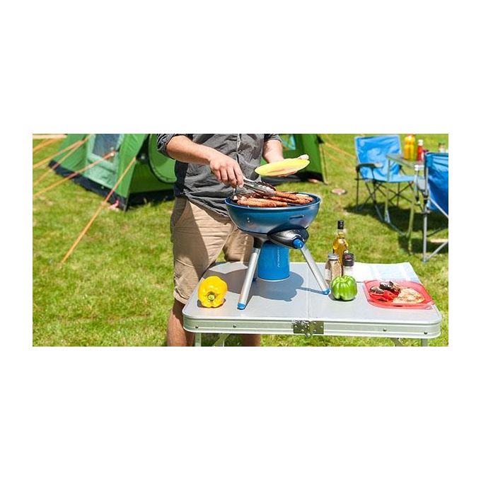 Campingaz PARTY GRILL 200 Fornello Grill Portatile a Gas 2000 W Kettle Accensione Piezoelettrica Easy Clic Plus colore Blu