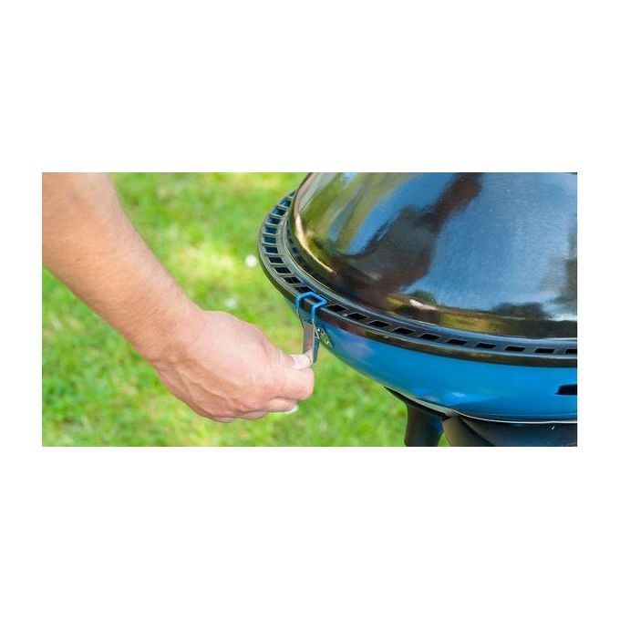 Campingaz 2000025698 Party Grill 600 R Barbecue da Campeggio a Gas 4000 W Piastra Antiaderente Accensione Piezoelettrica colore Nero
