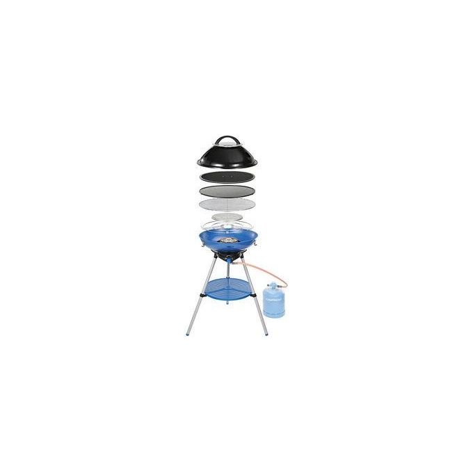 Campingaz 2000025698 Party Grill 600 R Barbecue da Campeggio a Gas 4000 W Piastra Antiaderente Accensione Piezoelettrica colore Nero