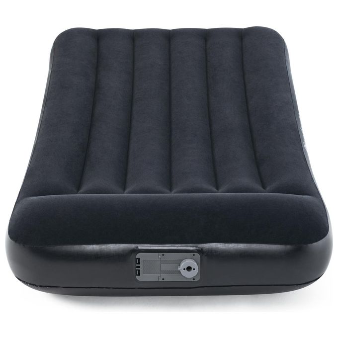 Bestway 67556 Tritech Materasso Gonfiabile Singolo pompa integrata superficie floccata 188x99x30 cm colore Grigio
