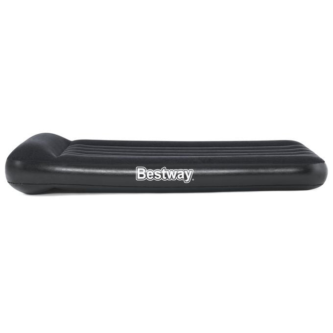 Bestway 67556 Tritech Materasso Gonfiabile Singolo pompa integrata superficie floccata 188x99x30 cm colore Grigio
