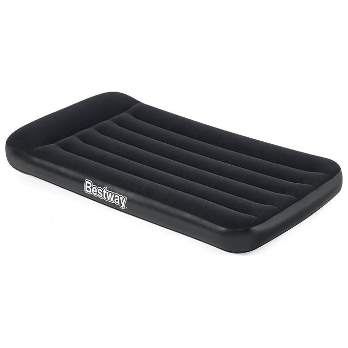 Bestway 67556 Tritech Materasso Gonfiabile Singolo pompa integrata superficie floccata 188x99x30 cm colore Grigio