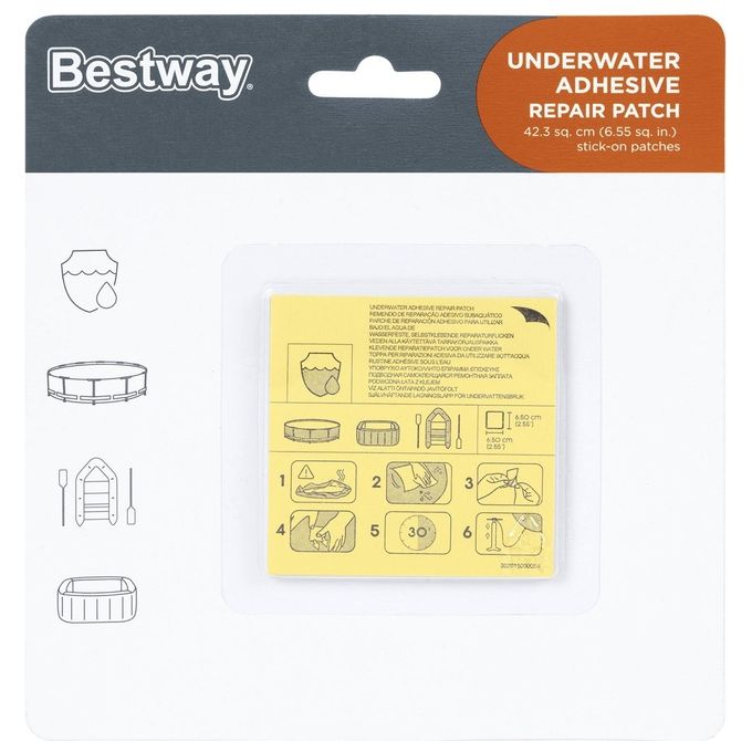Toppe Di Riparazione Bestway Art. 62091 Subacquea 10 Pezzi