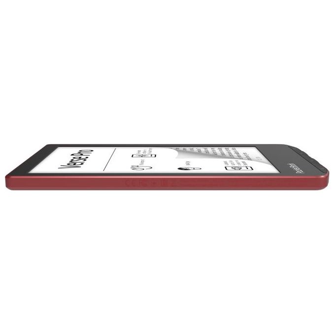 PocketBook PB634-3-WW Verse Pro Lettore eBook Touch 6'' E Ink Carta 300 DPI 16 GB Wi-Fi Bluetooth Resistente all'acqua colore Rosso