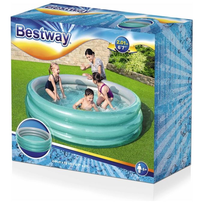 Bestway Piscinetta per Bambini Effetto Metallo Anni 6+