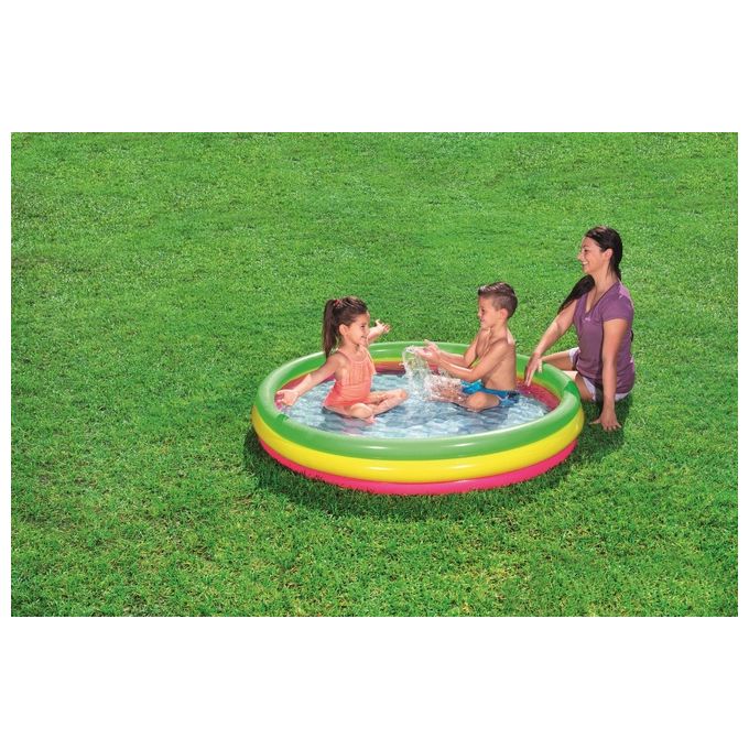 Bestway Piscinetta per Bambini Summer a 3 Anelli 2+ Anni