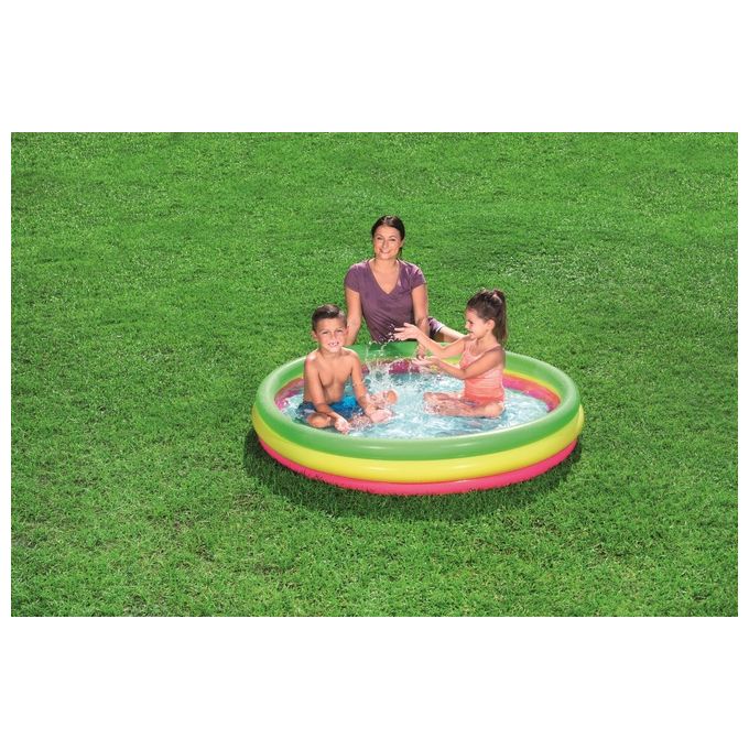 Bestway Piscinetta per Bambini Summer a 3 Anelli 2+ Anni
