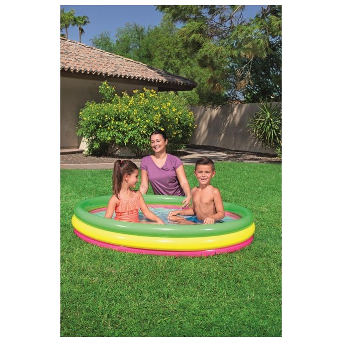 Bestway Piscinetta per Bambini Summer a 3 Anelli 2+ Anni