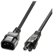 Lindy 30341 Cavo di Alimentazione IEC C5 IEC C14 2m 2.5A 250V colore Nero