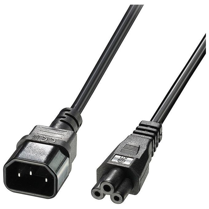 Lindy 30341 Cavo di Alimentazione IEC C5 IEC C14 2m 2.5A 250V colore Nero