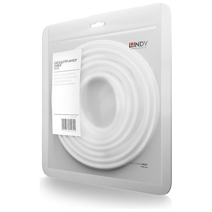 Lindy Rj45-Rj45 Cat6 2mt Cavo di Rete S-FTP S-STP Bianco