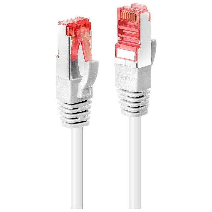 Lindy Rj45-Rj45 Cat6 2mt Cavo di Rete S-FTP S-STP Bianco