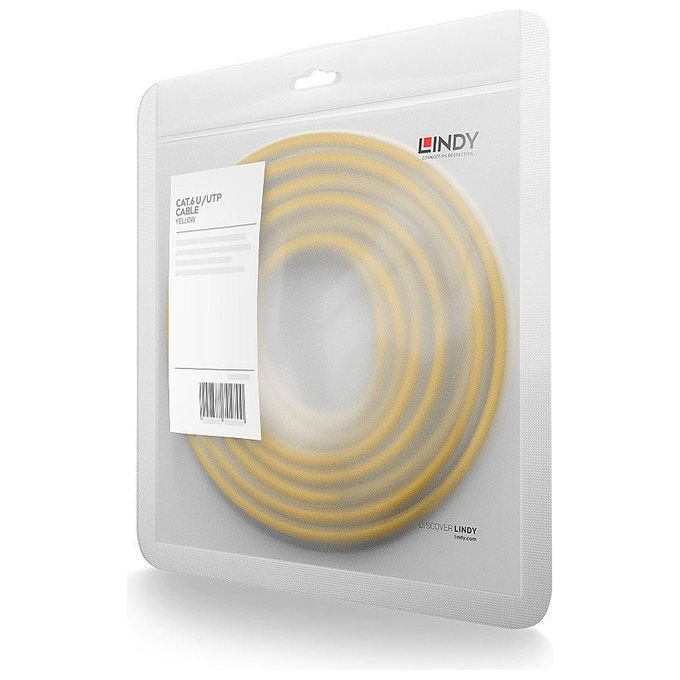 Lindy Cavo di Rete Cat.6 U-UTP Giallo 2mt