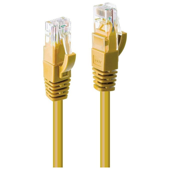 Lindy Cavo di Rete Cat.6 U-UTP Giallo 2mt