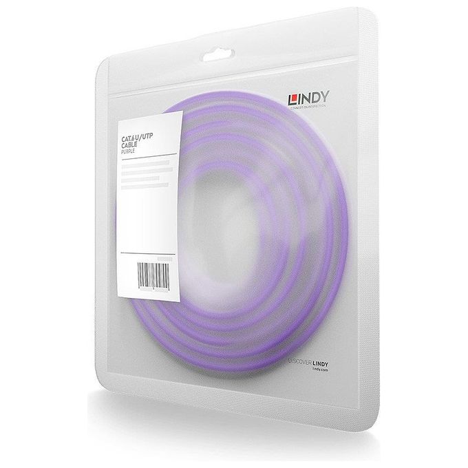 Lindy Cavo di Rete Cat.6 U-Utp Viola 2mt