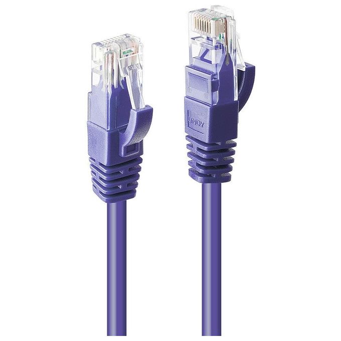 Lindy Cavo di Rete Cat.6 U-Utp Viola 2mt