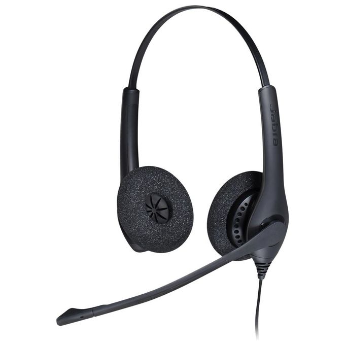 Jabra BIZ 1500 Duo Usb Cuffie a Padiglione con Microfono Nero