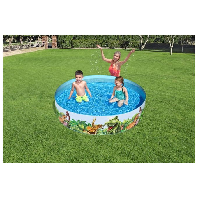 Bestway Piscina Tonda Rigida Dinosauri 55022 183 H 38