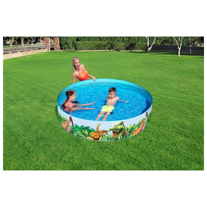 Bestway Piscina Tonda Rigida Dinosauri 55022 183 H 38