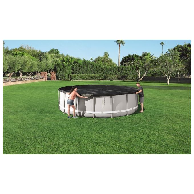 Bestway Telo di Copertura per Piscina Fuori Terra Rotonda da 4.88mt e Hydrium da 460x120cm