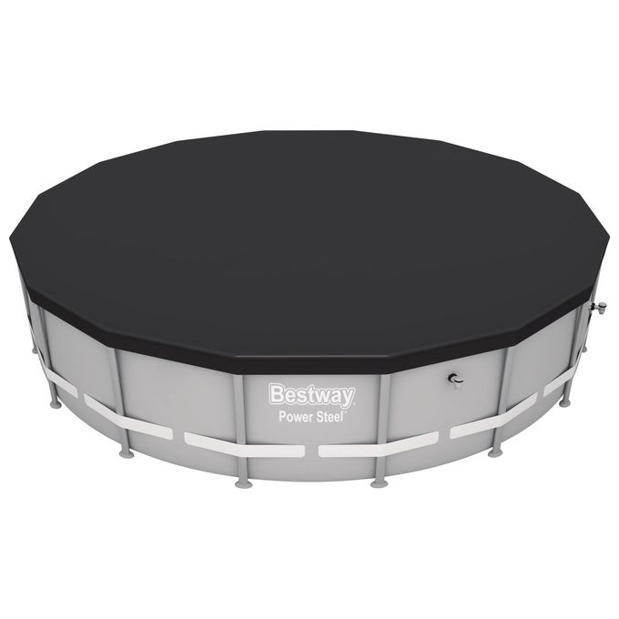 Bestway Telo di Copertura per Piscina Fuori Terra Rotonda da 4.88mt e Hydrium da 460x120cm