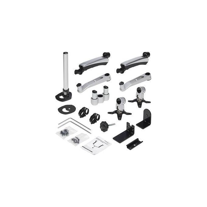 Startech supporto per doppio monitor con bracci articolati - impilabile