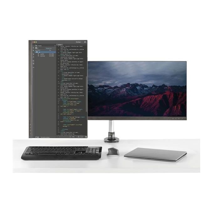 Startech supporto per doppio monitor con bracci articolati - impilabile