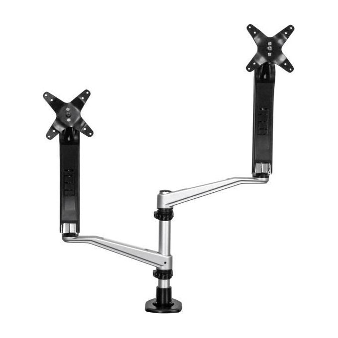 Startech supporto per doppio monitor con bracci articolati - impilabile