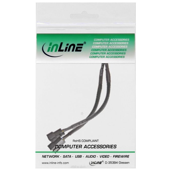 InLine Interno 4-Pin PWM 2 x 4-Pin PWM Cavo di Alimentazione