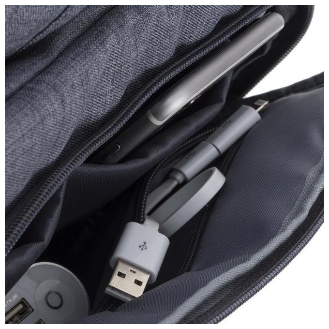 Rivacase Alpendorf 7520 Canvas Borsa Porta Notebook fino a 13,3'' Grigio