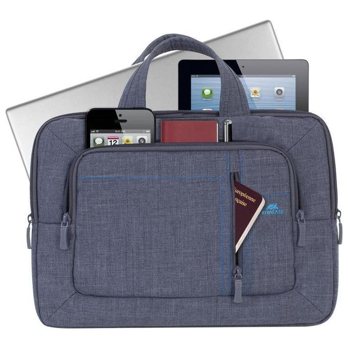Rivacase Alpendorf 7520 Canvas Borsa Porta Notebook fino a 13,3'' Grigio