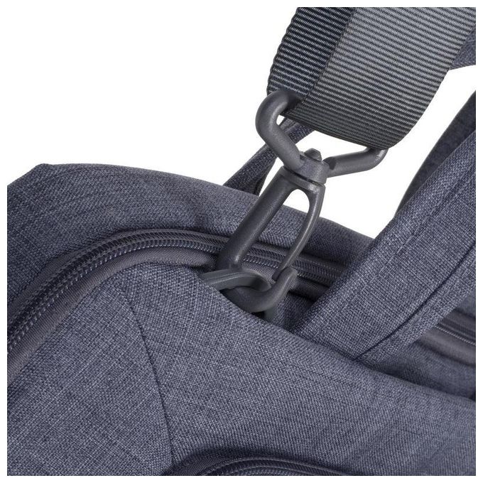 Rivacase Alpendorf 7520 Canvas Borsa Porta Notebook fino a 13,3'' Grigio