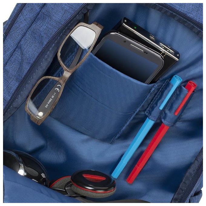Rivacase zaino per notebook 15'' blu