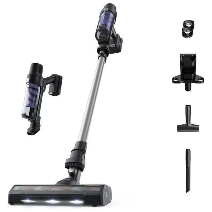Rowenta RH6A35WO X-Pert 7.60 Aspirapolvere a Bastone 2 in 1 Senza Filo Ciclonico Senza Sacchetto 0.44 L 140 W 45 min 81 dB colore Viola Argento