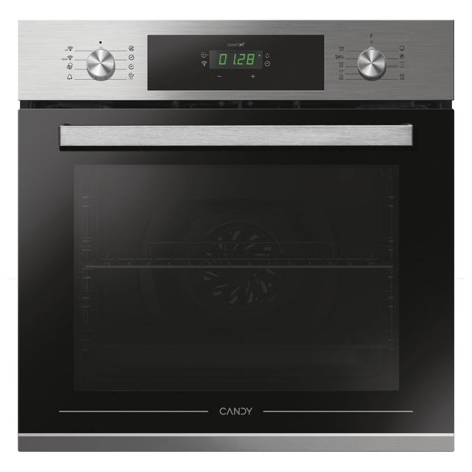Candy FCT686X WIFI New Timeless Forno da incasso Elettrico Ventilato 70 L Classe A Pirolitico Aquactiva Wi-Fi 9 funzioni (60x60x60 cm) colore Inox