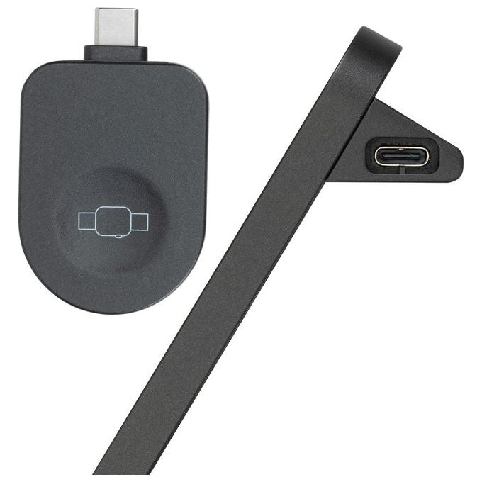 RivaCase VA4916 Caricatore Stand Wireless 3 in 1 Compatibile con iPhone Samsung e Apple Watch 15 W colore Nero