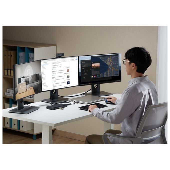 Kensington K32810EU SD4842P Docking Station USB-C Tripla Uscita Video 3 Monitor Full HD 100 W Power Delivery 5 Porte USB 3.2 Gen2 colore Nero