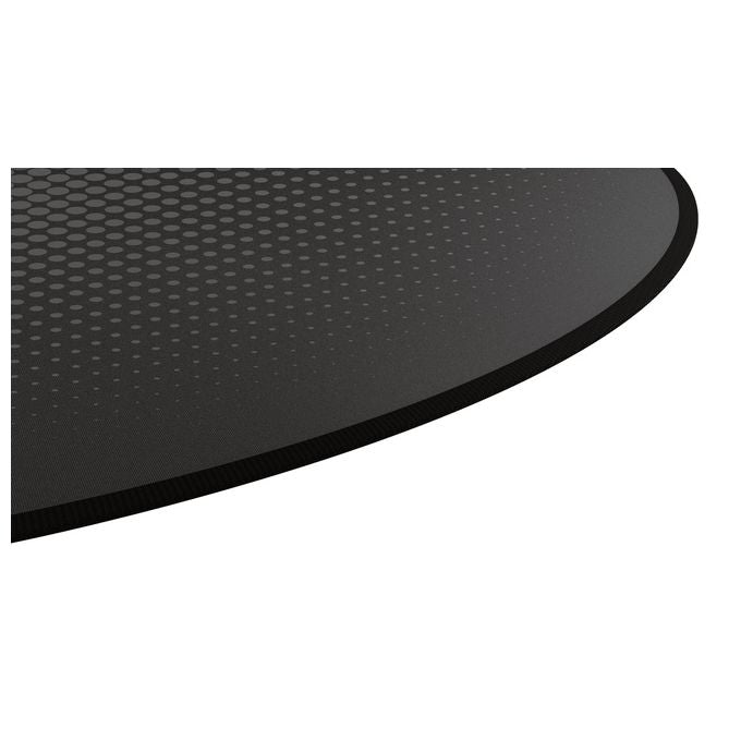 Trust 24134 Mika Tappetino per Pavimento Rotondo 117 cm Antiscivolo per Sedia Gaming e Ufficio colore Nero