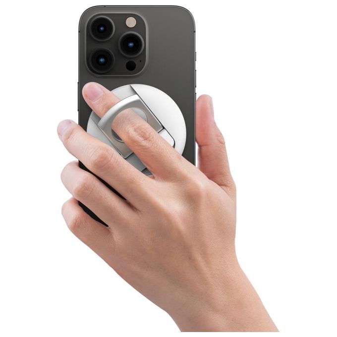 Belkin MMA006BTWH Supporto iPhone con MagSafe per Mac Notebook Continuity Camera colore Bianco