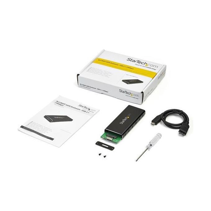 Startech box esterno sata m.2 ngff - usb 3.1 (10gbps) con cavo usb-c