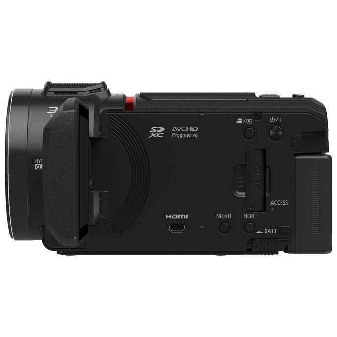 Panasonic HC-VX3E-K Videocamera 4K HC-VX3 Sensore MOS BSI 1-2.5'' Zoom Ottico 24x Risoluzione 4K Ultra HD colore Nero