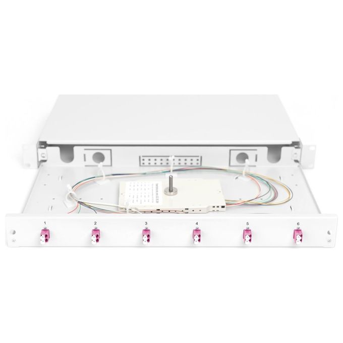 Digitus Pannello di Gestione del Cavo Grigio Acciaio 1U 48,3cm 19
