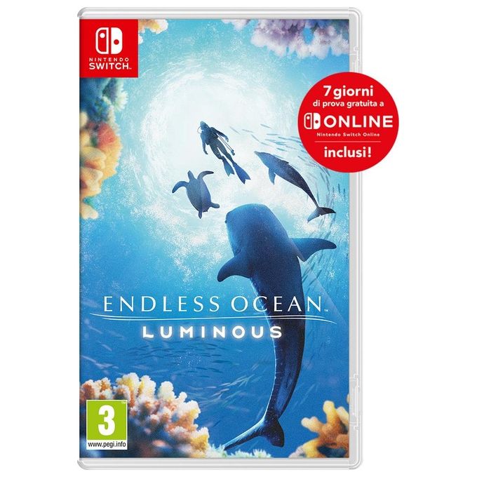 Nintendo Endless Ocean Luminous Videogioco Nintendo Switch con 7 Giorni Nintendo Switch Online Edizione Italiana PEGI 3