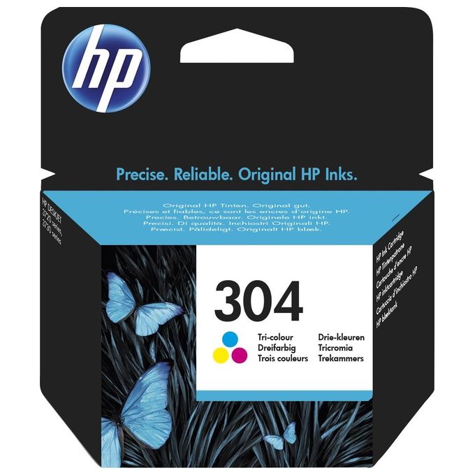 HP 304 Tricolore originale cartuccia dinchiostro per Deskjet 3720, 3730