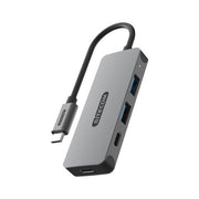 Sitecom CN-5010 Hub USB-C 4 Porte 2x USB-A 2x USB-C 5 Gbps Plug and Play colore Grigio
