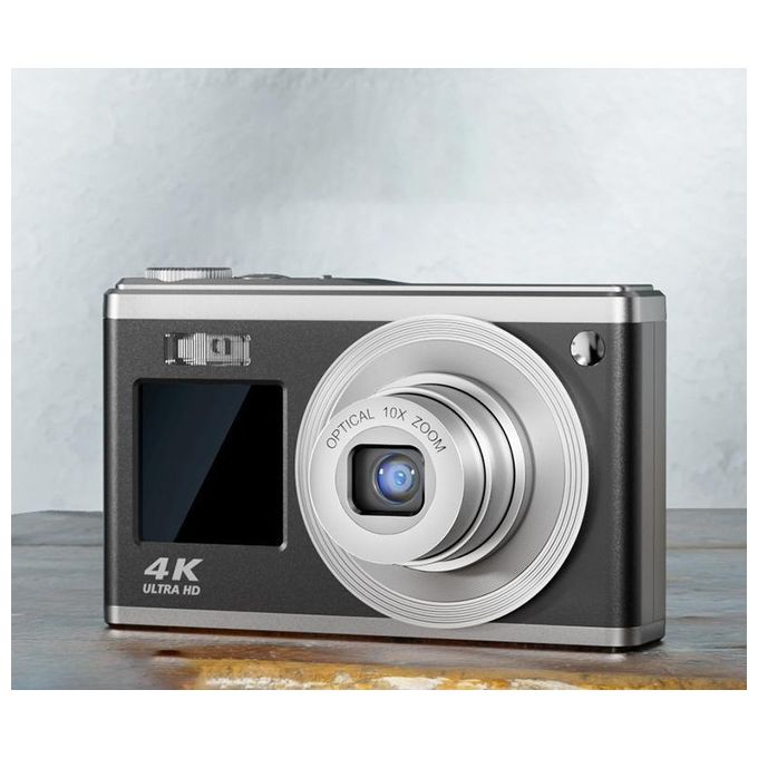 Rollei 10300 Compactline 10X Fotocamera Digitale Compatta 20MP Full HD Zoom Ottico 10x Doppio Display colore Nero Argento