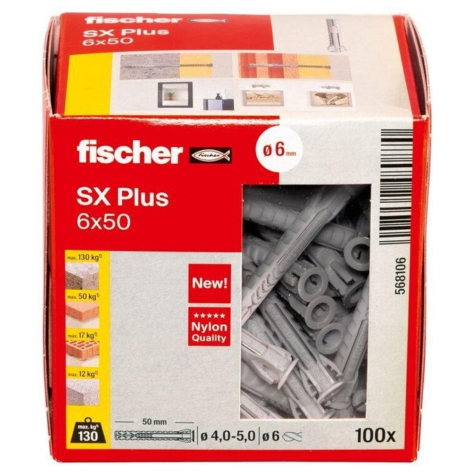 Fischer Tasselli SX Plus 6x50 100 Pezzi