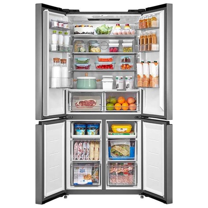 Midea MDRM691FIE46 Frigorifero Americano 4 Porte 515 L 189,8 cm Classe E 35 dB Total No Frost Inverter colore Inox